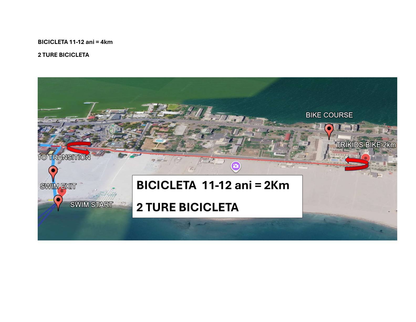 Harta Bicicletă 11–12 ani
